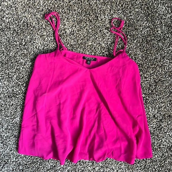Topshop Tops - Topshop Pink Tank Top, worn twice